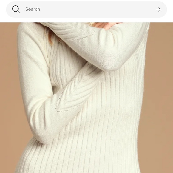 Lulu's Chic Cream Ribbed Knit Dress - Picture 15 of 16